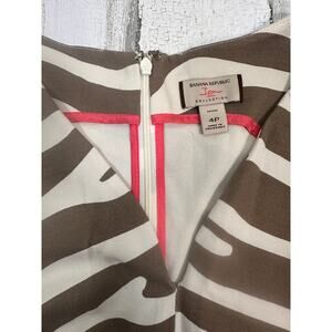 Banana Republic x Issa London Zebra Print Dress 4P | Sleeveless | Pockets